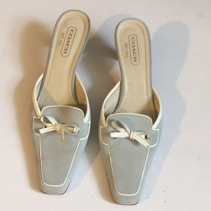 Light blue coach open back